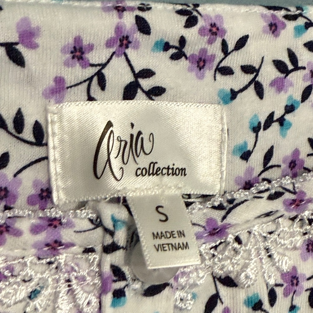 SELLING ARIA NIGHTGOWN FOR WOMEN SIZE SMALL FLORAL COLOR SLEEVELESS NWT - Picture 6 of 11